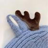 Kids Christmas Cap Cute Elk Ear Baby Beanies Cartoon Antlers Toddler Crochet Bonnet 1-4 Year Children Winter Warm Woolen Knit Hat