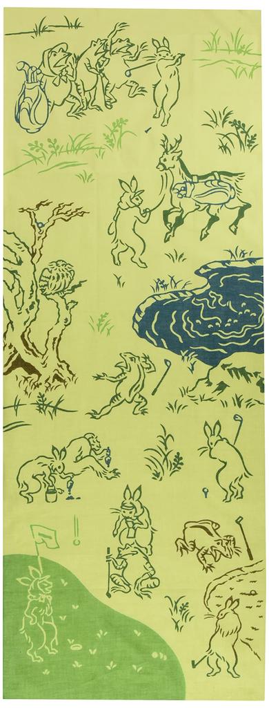 Golf Hand 33 x Dyed Tenugui Miyamoto-Towel Towel, 90cm, (50097)