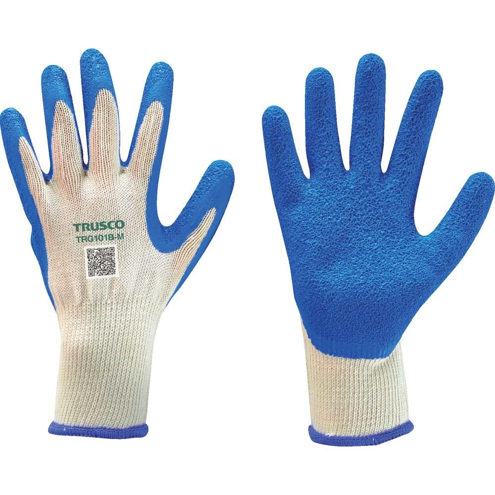 

Перчатки с резиновой подкладкой TRUSCO, синие, 1 пара, размер 10, M TRG101B-M