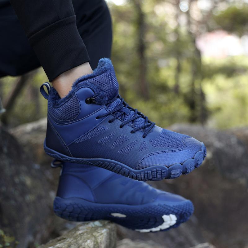 New winter outdoor breathable five-finger couple velvet cotton shoes lightweight warm mountaineering snow boots