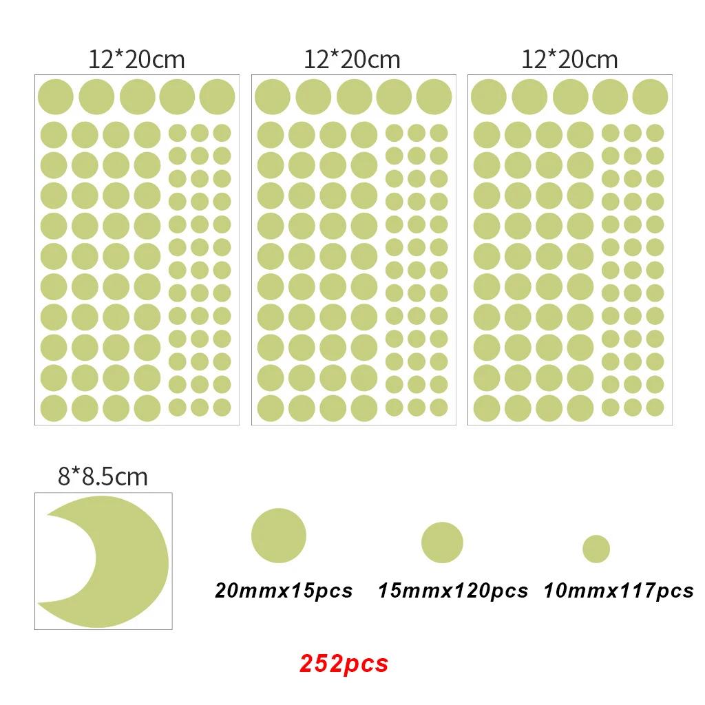 

Glow in the Dark Moon Stars Wall Stickers, Luminous Earth Decals, Noctilucent Bedroom Kids Room Nursery Wall Decor Small