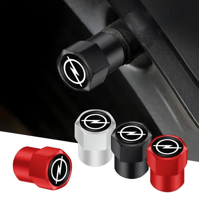 4pcs Universal Car Wheel Tire Valve Stem Caps Dust Covers Aluminum Tire Wheel Stem Air Valve Cap For Opel Astra Car Accessories MH8