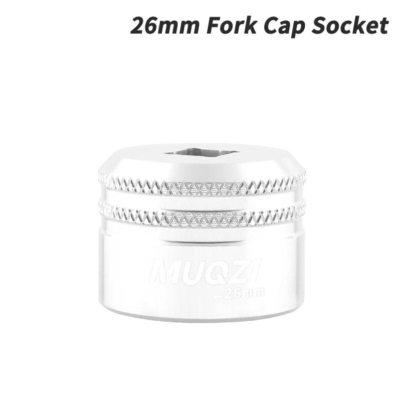 MUQZI Fork Top Cap Socket Tool 24mm 26mm 28mm 32mm Top Cap Wrench For Fork 36 38 40