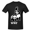 WWF Wrestling Panda 100% Magliette Uomo Donna Bambini Uomo Girocollo Manica Corta
