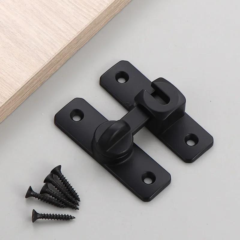 

90 градусов 180 градусов сплошная пряжка алюминиевый сплав не перфорированный штифт дверной замок противоугонная пряжка 1 шт чёрный