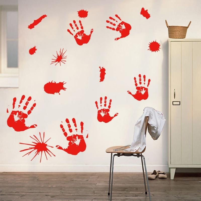 Creative Halloween Window Stickers PVC Decals Scary Automobile Exterior Deco