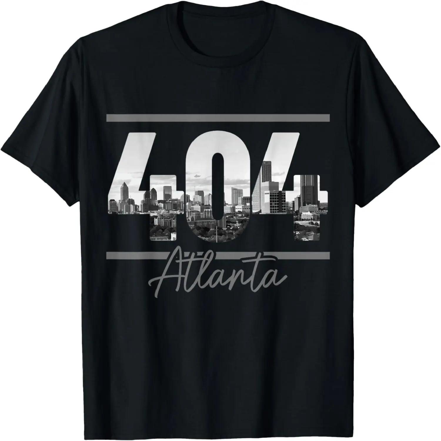 Atlanta 404 Area Code Skyline ATL Georgia Vintage T-Shirt XXXXXL разноцветный