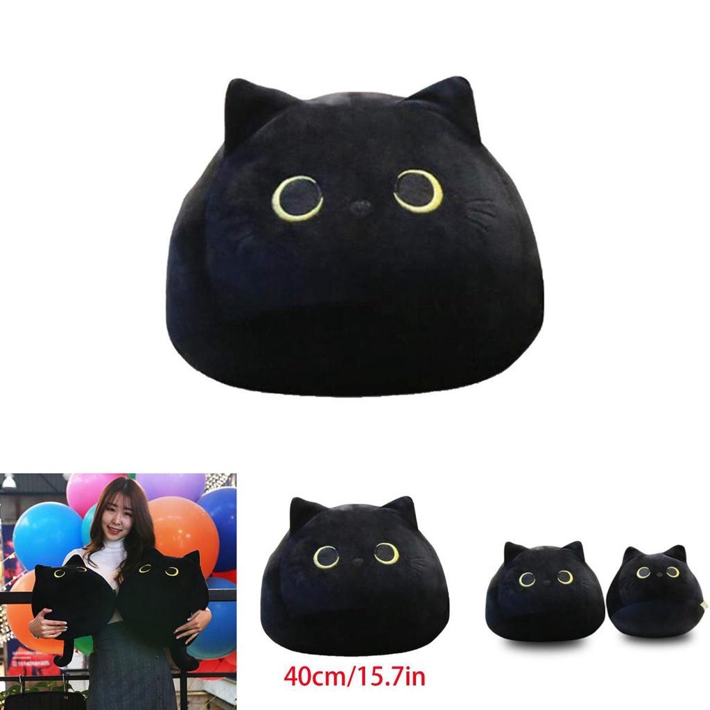 Adorable Black Cat Shaped Plush Toy Soft Stuffed Doll For Cozy Comfort And Play