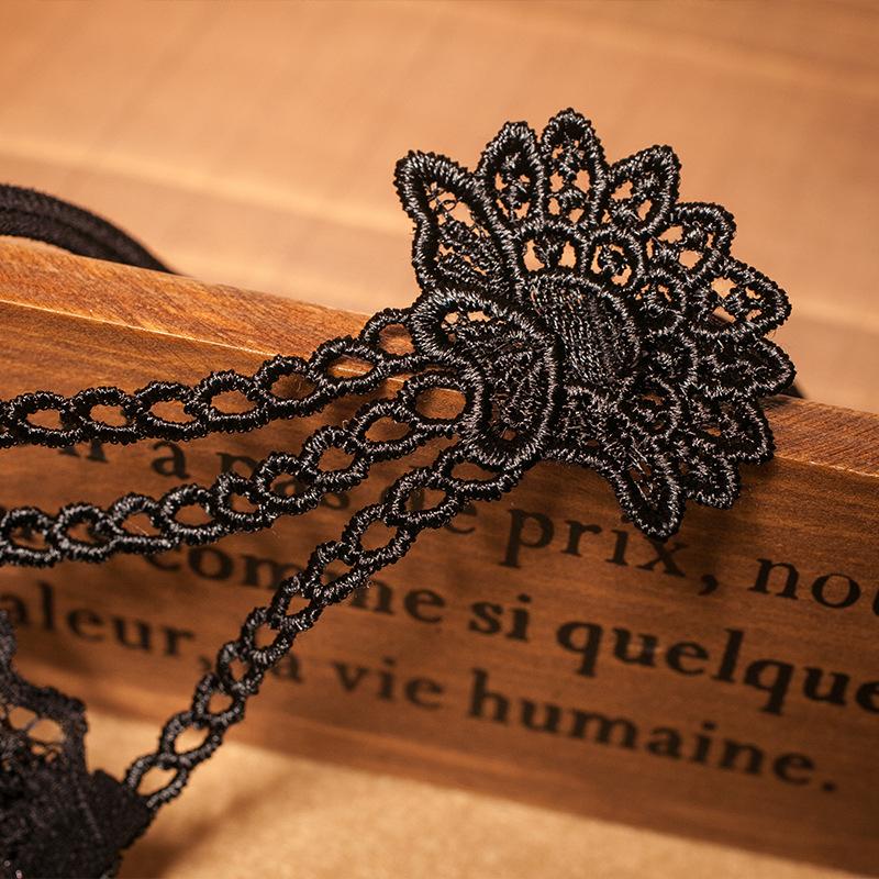 Majtki damskie seksowne przezroczyste majtki w kształcie litery V damskie puste koronkowe stringi cienkie