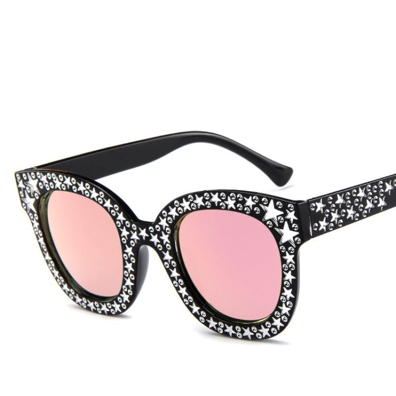 Vintage Woman Cat Eye Sunglasses Stars Sunglasses For Women Fashion Sun Glasses Brand Designer Eyewear Uv400