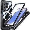 Clear Magnetic Case For Samsung Galaxy S26 S26 Ultra Shockproof Dustproof Waterproof 3-In-1 Rugged Full-Body Cover