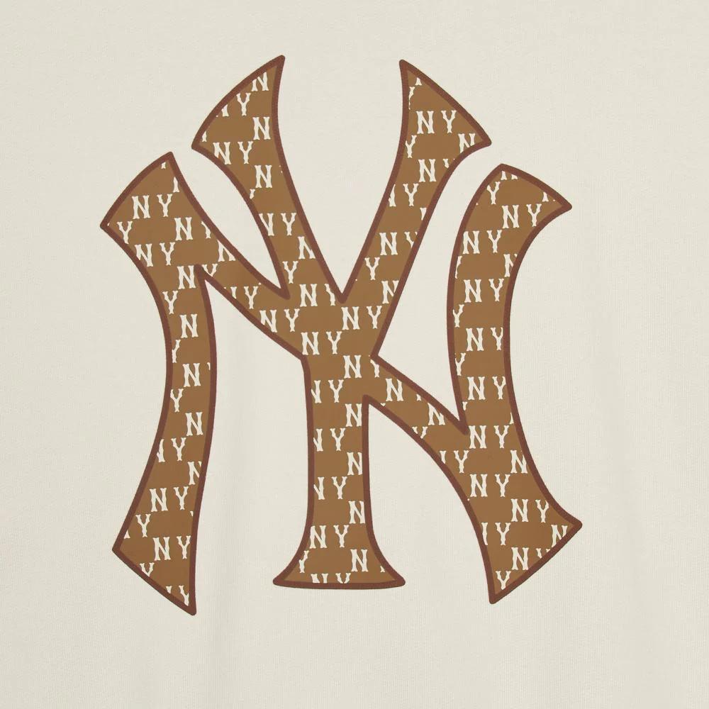 New MLB MONOGRAM New York Yankees Jackets Coats Unisex Dark Cream 3ATRM0544-50CRD