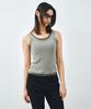 MONGDOL [Set] Layered Ribbed Knit Sleeveless Green Mdkt117Green