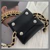 Buzz Selection Belt Chain Mini Waist Stylish Accent for LBT914 Pouch, Accessory, Women, (Black)