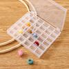 New 36 Slots Bobbins Box Storage Spool Case Sewing Machine Bobbin/Thread Store Plastic Clear Transparent Holder Box Spindle Box
