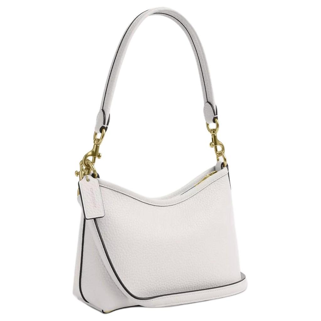 Coach Laurel Cow Leather Crossbody Handbag, Shoulder Bag Small Women's Chalk White CBH16-IMCHK
