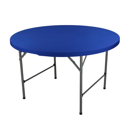 Elastic Round Table Cover Wrinkle-Resistant Fabric Universal Protection Indoor Outdoor