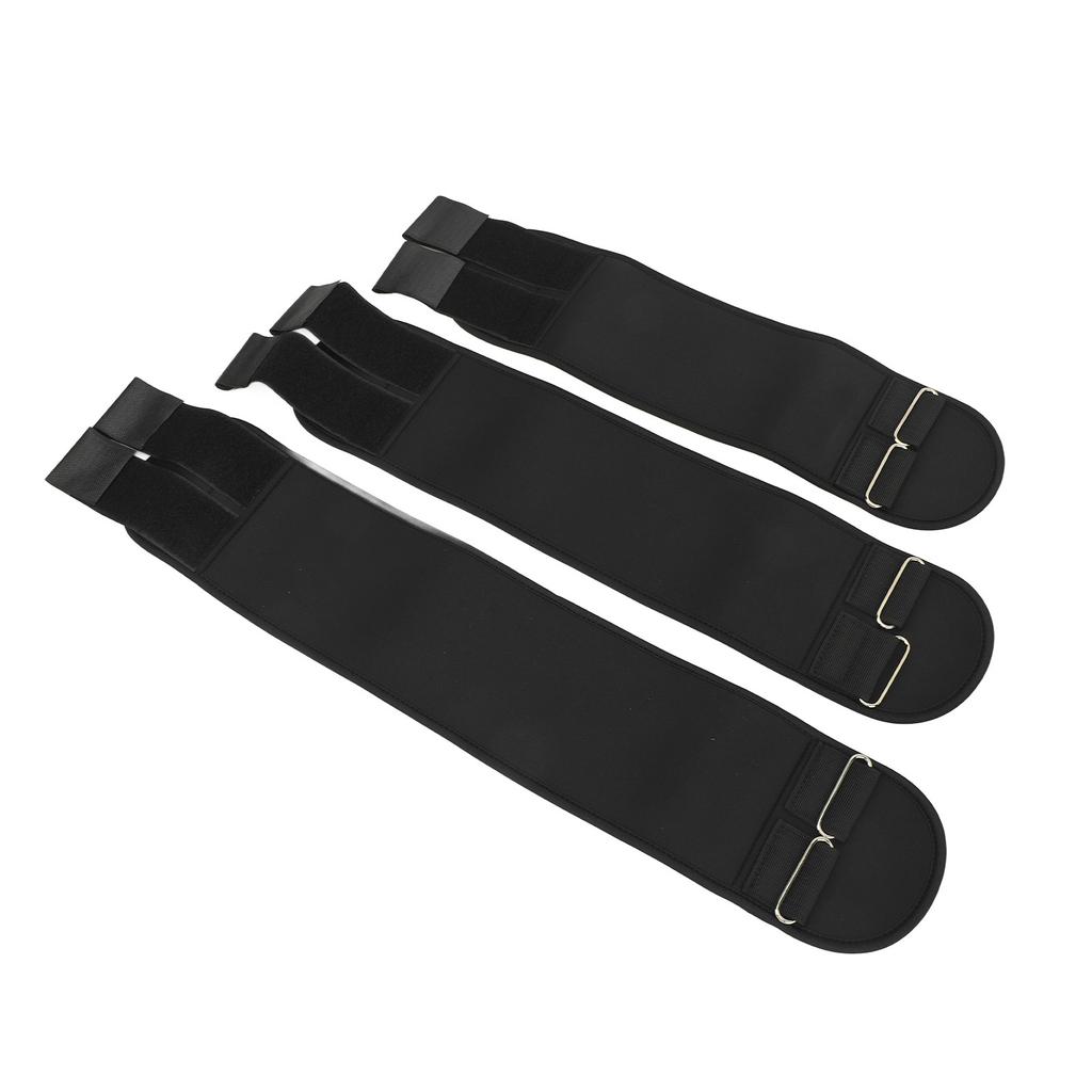 3PCS Legs Posture Corrector Belt Breathable Elastic Knee Belt Corrector Straightening Leg Belt Fixer for O X Leg Type Black