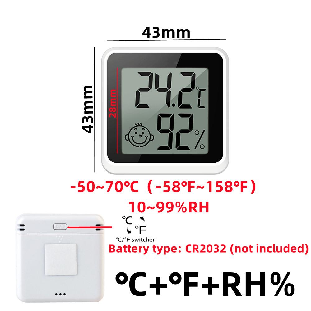 Mini LCD Digitales Thermometer Hygrometer Innenraumtemperatur Feuchtigkeitsmesser Sensor Messgerät Wetterstation