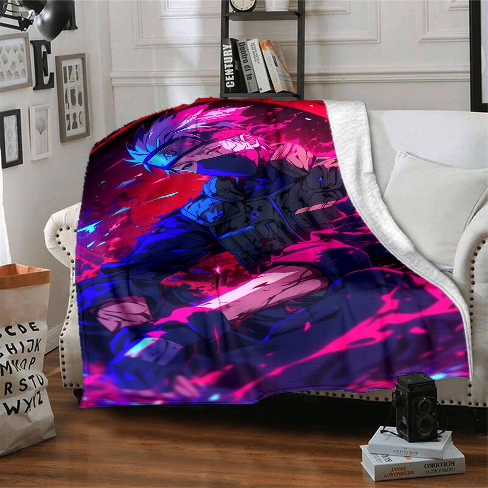 Naruto Blanket Soft Warm Cozy Suitable for Couch Chair Office for All Occasions Playful Design Suitable for Gifting Relatives and Friends