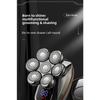 New Smart Men's Electric Shaving Kit with A Clean-shaven Head Design Featuring Seven Blades and Multiple Functions for Shaving