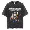 System of A Down Toxicity Album Graphic Washed Tshirt Unisex Women Rock Oversized T Shirts Unisex Vintage Alternative Metal Tshirts