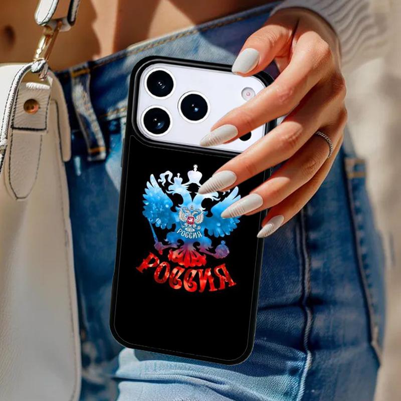 Russia Flag Phone Case For iPhone 17 Air 14 15 13 12 Max Cover For Apple 16e 11 Pro Max Plus Coque