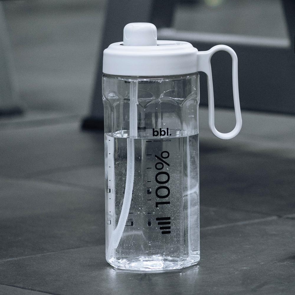 

1 шт. Бутылки для воды с соломинкой, Тритан, не содержат BPA, 1500 мл/50,7 унции, Спортивная бутылка для воды с ручкой для переноски, Герметичная для женщин, мужчин, для спортзала 1.5L