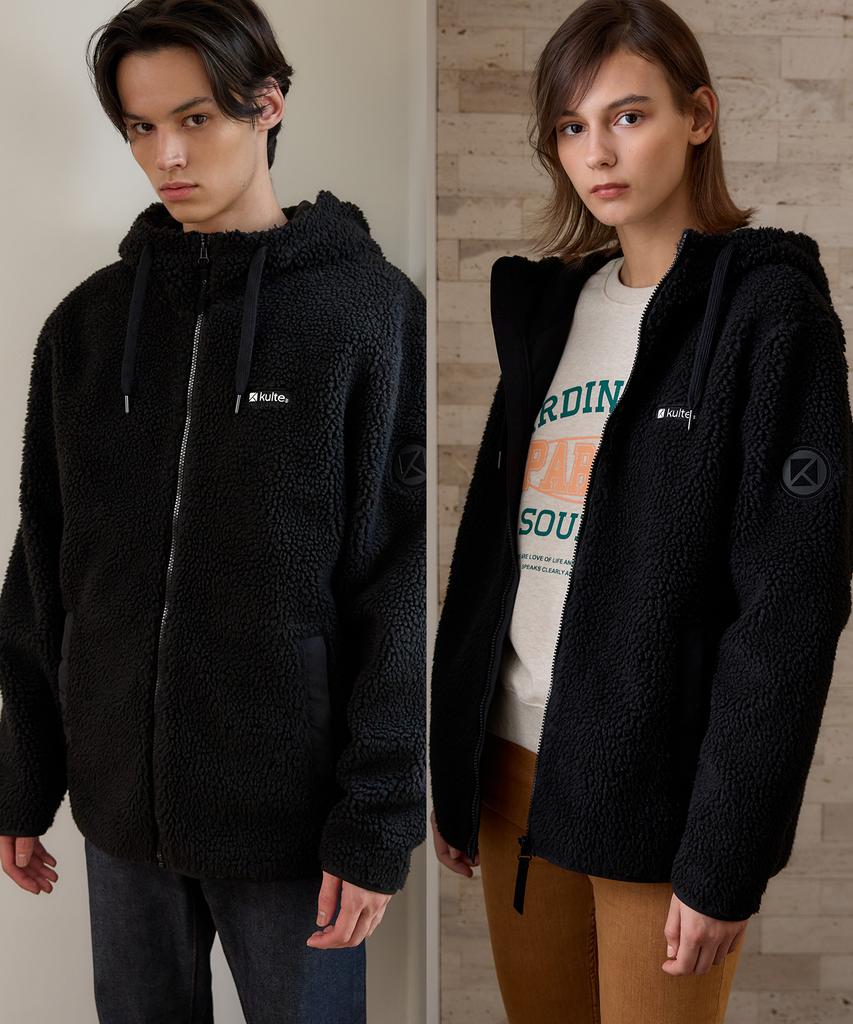 Kulte Windproof Sherpa Fleece Black