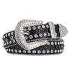 European and American Punk Rock Y2K Rhinestone Rivet Belts for Men and Women