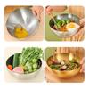 Stainless Steel Meal Prepping Bowl Easy To Clean Serving Bowls Reusable Salad Bowl Practical Mixing Bowl for Salad