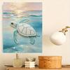 5D Round Pearl Painting Kit Ocean Sea Turtle Pattern DIY Handmade Rhinestone Art Home Interior Decor Gift