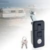 Druck-Kompressionsverschluss LKW Wohnwagen Kit Werkzeugkasten Schloss, Kompressionsriegelschloss bündig montierbar Auslöserriegel für Anhänger Briefkasten Wohnmobil