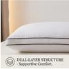Cervical Spine Protection Pillow with Embroidered Pure Cotton Pillow Core