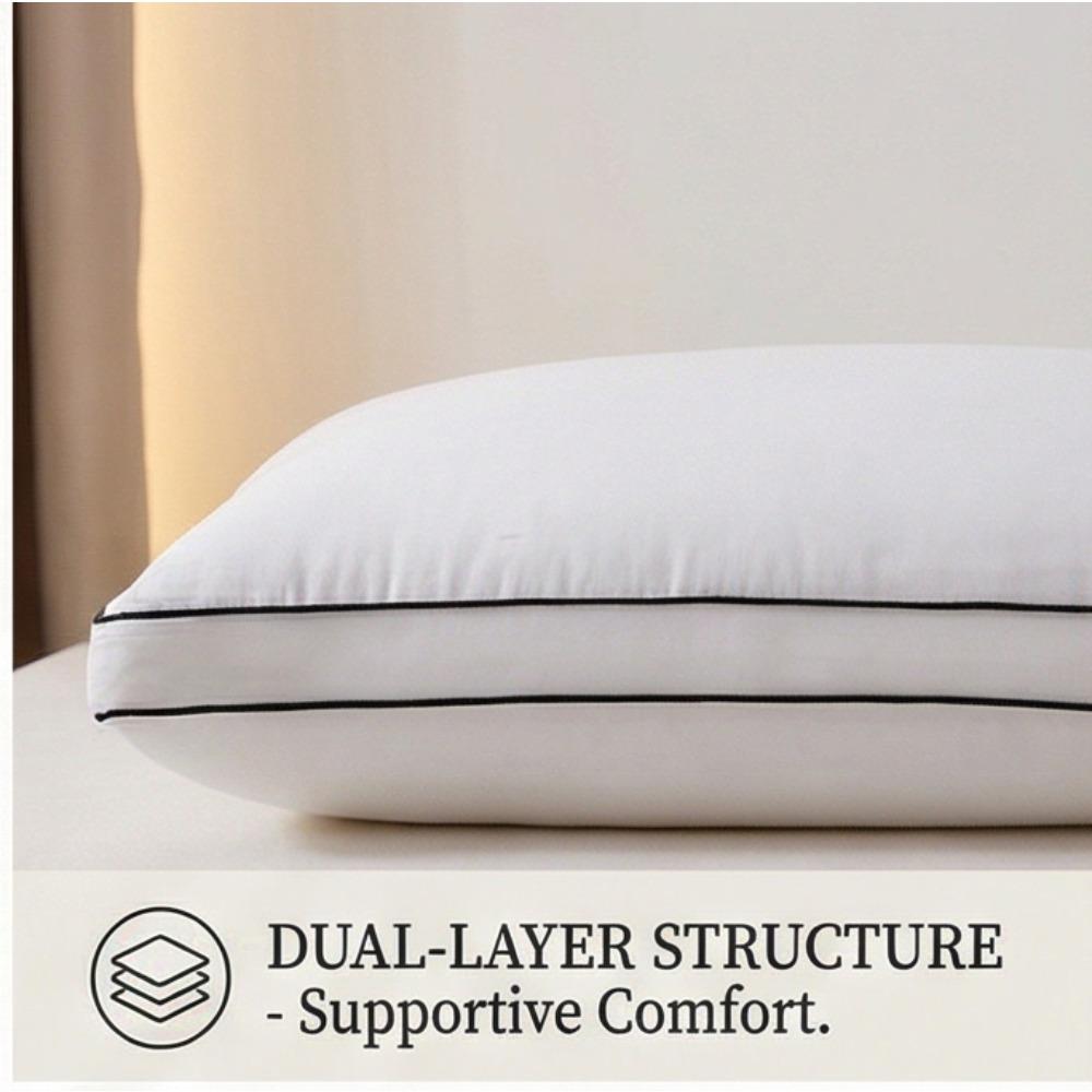 Cervical Spine Protection Pillow with Embroidered Pure Cotton Pillow Core