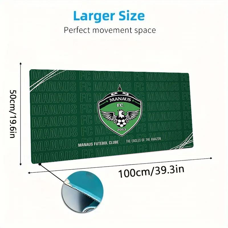 MANAUS FC Color Mouse Pad Large Gaming Table Cushion Non-slip Laptop Tablet Big Mousepad XXL Mat Mini PC Playmat With Lock edge