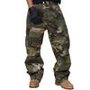Hoge Taille Rechte Pasvorm Gewassen Camo Cargo Jeans Casual Streetwear Heren 2026