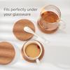 10pcs Natural Cork Coasters Round Wood Mats Durable Non Slip Tea Coffee Cup Drink Holder for Table Decoration DIY Home Supplies