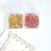 50 Pcs Teardrop Paper Clips Bookmarks Holders Creative Paperclip Metal Decorative Paper Clips for Office School Home