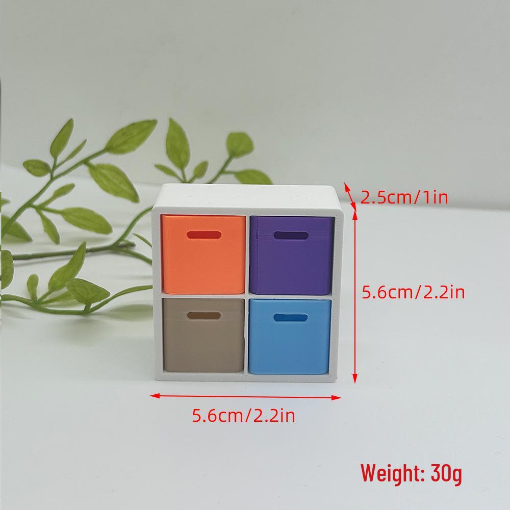 1:12 Dollhouse Miniature Storage Rack Grid Cabinet for Toy Food