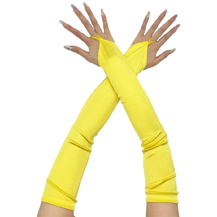 Women Satins Gloves Lady Long Gloves for Opera Proms Women and Girls Gift