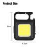 1/2/3pcs Mini LED Keychain Light for Car Repairing Work Light USB Rechargeable Outdoor Camping Hiking COB Flashlight Lamp