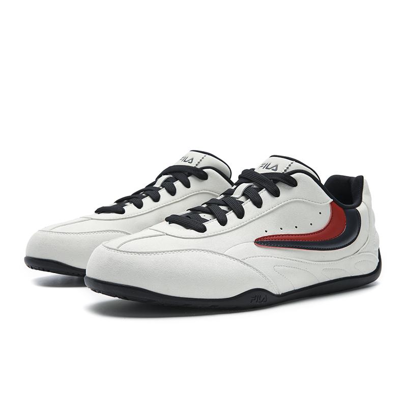 FILA Hyper Fashion Retro Classic Sports Daily Commuting Versatile Lightweight Comfortable Low-Top Casual Shoes Men sneaker White Gray F12M532168FWO