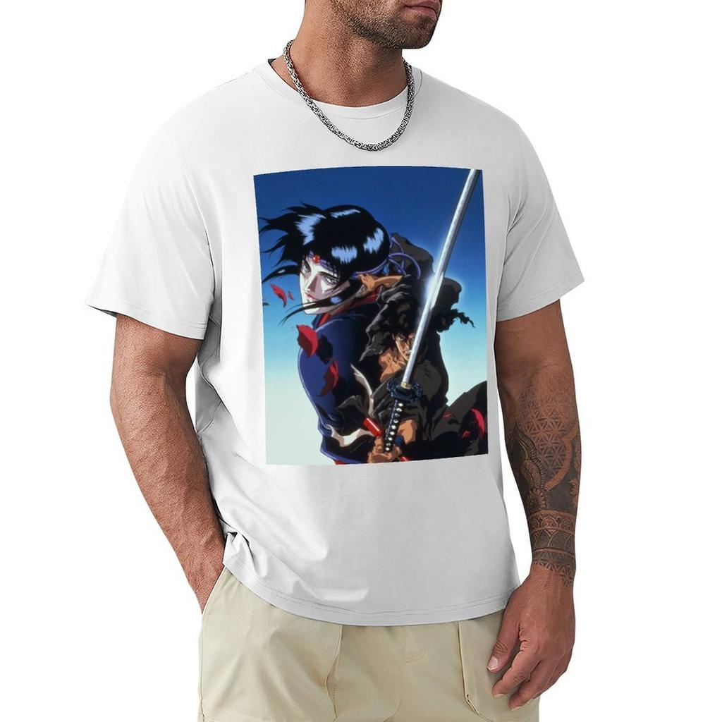 Ninja Scroll Klassisches T-Shirt Grafikdruck Kurzarm-T-Shirt