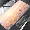 Tapis de Souris Extra Large Chat Noir en Automne Tapis de Bureau en Caoutchouc Antidérapant Bordure de Verrouillage Durable Tapis de Souris pour Ordinateur Portable pour Joueur Bureau à Domicile