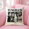 YYungblud Singer Cushion Cover Natural Linen Pillow Case DoubleSided Print Decorative Sofa Pillowcase Home Decor Gift
