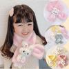 Thick Cold-Proof Collar Plush Children's Scarf All-match Scarves Wraps  Autumn and Winter