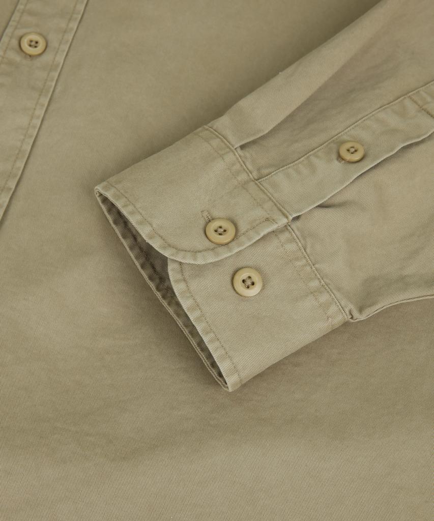 ORIGINALDAY Vintage Oversized Pigment Washed Shirt D.Beige