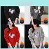 Girl Spring Autumn Hoodie With Geometric Pattern Fleece Warm Casual Wear For Youth