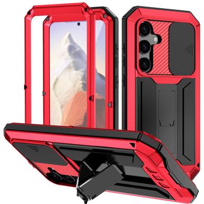 Armored Case for Samsung Galaxy S25, R-JUST, Red